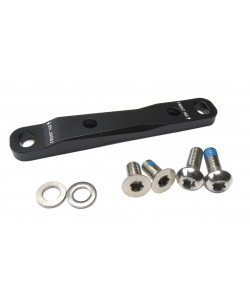 ADAPTADOR FRENO DE DISCO SRAM DELANTERO 0F/20F 140/160mm ACERO INOXIDABLE/TITANIO TORNILL.