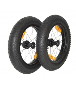 JUEGO DE RUEDAS BURLEY 16x3 CON EJE PUSH BUTTON PARA REMOLQUES