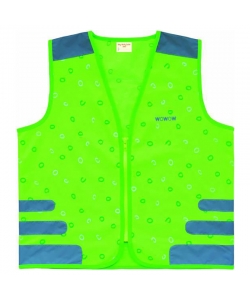 CHALECO SEGURIDAD WOWOW NUTTY NIÑO CON REFLECTANTE VERDE