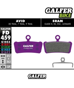 Pastilla de freno Galfer E-Bike AVID X0 TRAIL - ELIXIR 7 & 9 TRAIL / SRAM GUIDE R, RS,
